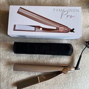 TYME Iron Pro Rose Gold Hair Straightener | Like New, In Box